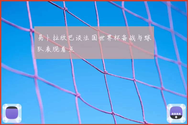 易卜拉欣巴谈法国世界杯备战与球队表现看点